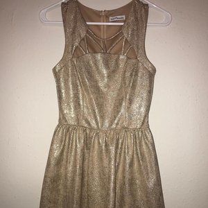 Gold dress